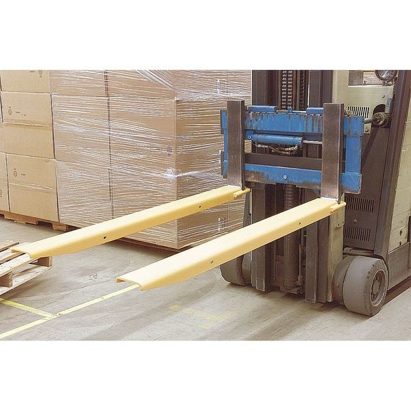 Fork Extensions, Yellow, 5 x 96 In, Pk2
