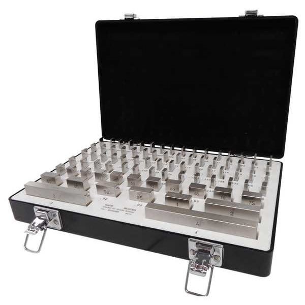 Gage Block Set, 0.1001-4.000 In., 81 pcs.