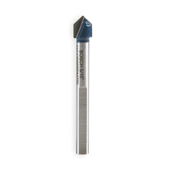 Glass and Tile Bit, 5/16 In, 2 1/4 In L