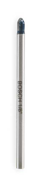 Glass and Tile Bit, 1/8 In. Dia, 2 In. L