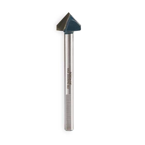 Glass and Tile Bit, 7/8 In, 4 In L