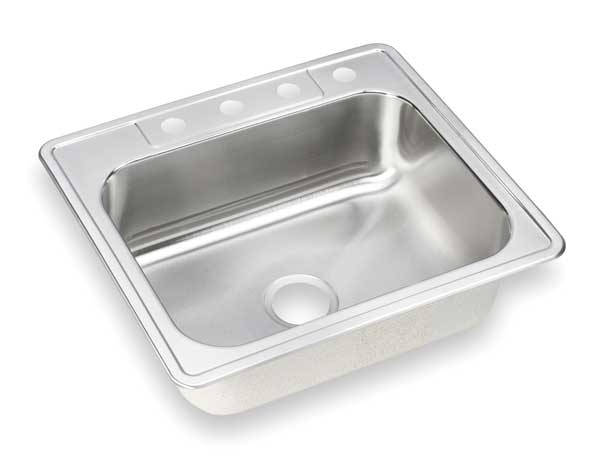 Drop-In Sink, 3 Hole, Elite Satin Finish