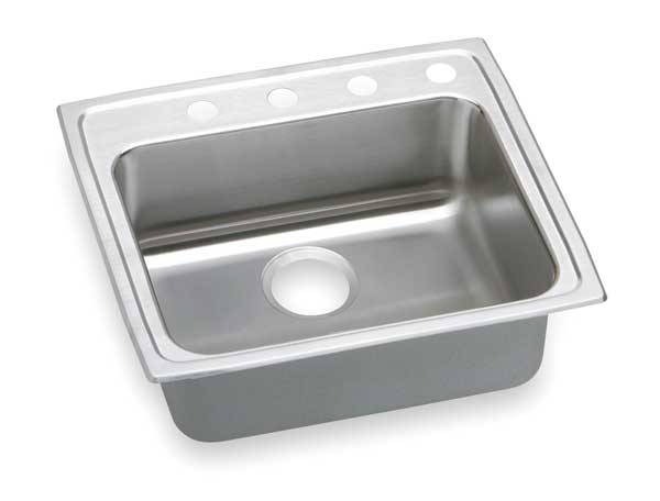 Drop-In Sink, 4 Hole, Lustrous Highlighted Satin Finish