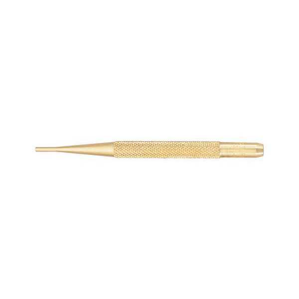 Brass Drive Pin Punch, 3/32 In Tip, 4 In L