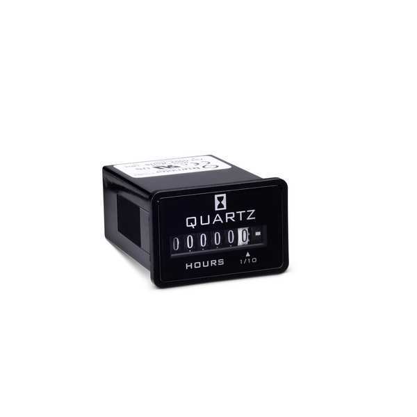 Hour Meter, DC, 2 Holes, Flush, Polymer