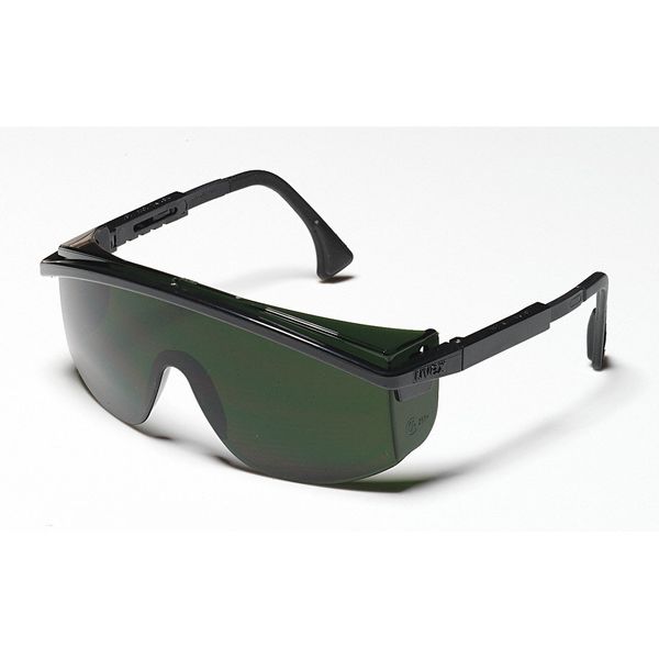 Safety Glasses, Wraparound Shade 5.0 Polycarbonate Lens, Scratch-Resistant