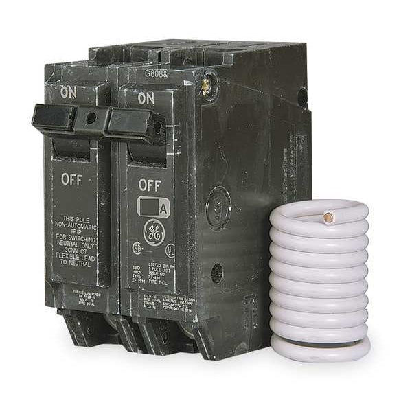 Miniature Circuit Breaker, 20 A, 120/240V AC, 2 Pole, Plug In Mounting Style, THQL Series