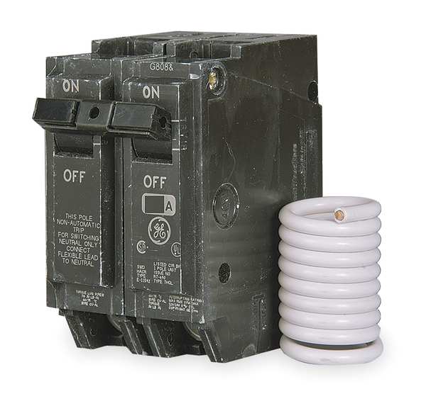 Miniature Circuit Breaker, 15 A, 120/240V AC, 2 Pole, Plug In Mounting Style, THQL Series
