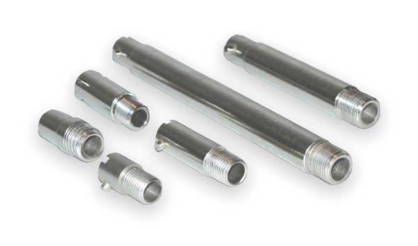 Bayonet Adapter, 1/8-27 NPT, L 1 3/8, Slvr
