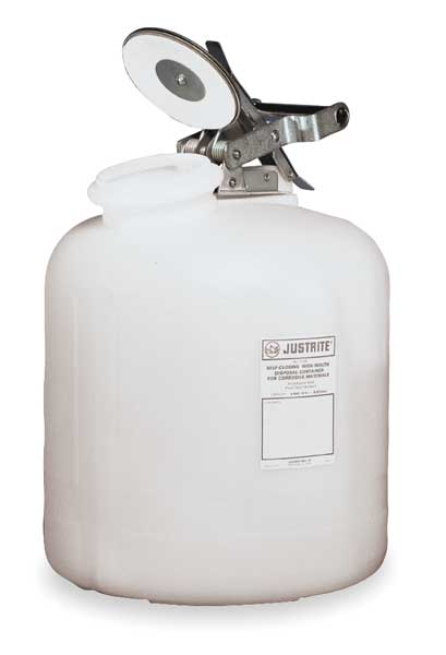 Disposal Can, 2 Gal., White, Polyethylene