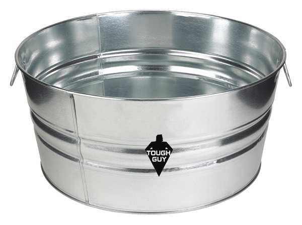 Utility Tub, 17 gal., Silver