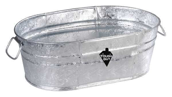 Utility Tub, 5-1/2 gal., Silver