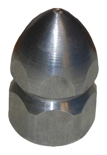 Sewer Nozzle, Size 6.5, 5000 psi, GPM @ 800 PSI: 2.91