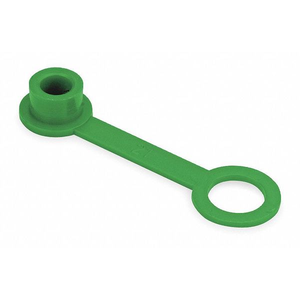 Grease Fitting Cap, Green, Long, PK10