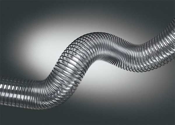 Ducting Hose, 3-1/2 In. ID, 25 ft. L, PVC
