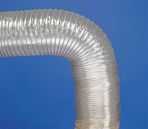Ducting Hose, 10 In. ID, 25 ft. L, PVC