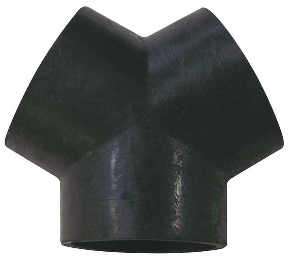 Y Connector, 3 In ID, 4 In OD, Rubber