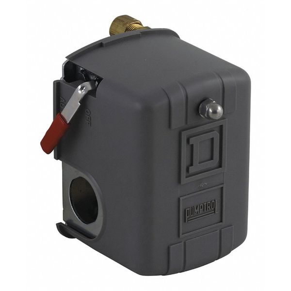 Pressure Switch, (1) Port, 1/4 in FNPS, DPST, 40 to 150 psi, Standard Action