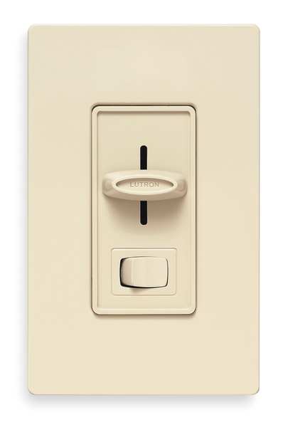Lighting Dimmer, Slide, 1-Pole, Rocker, 120V
