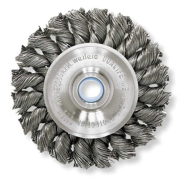Twist Wire Wheel Wire Brush, Arbor, 6