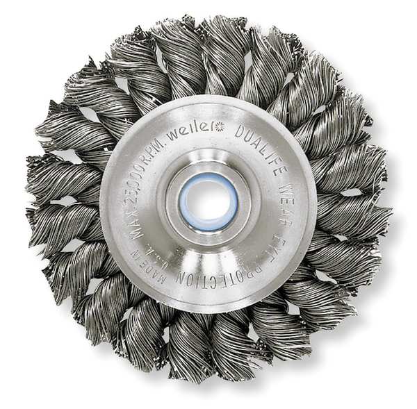 Twist Wire Wheel Wire Brush, Arbor, 3