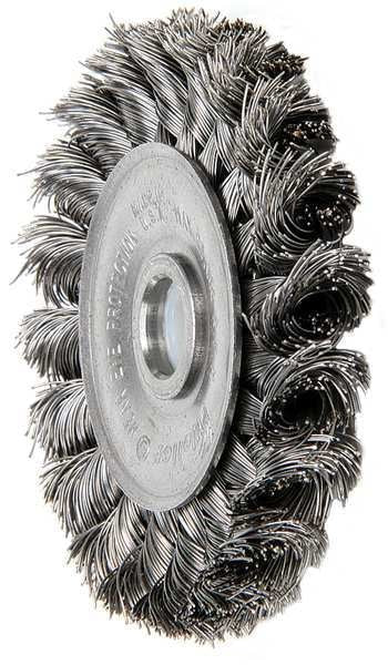 Twist Wire Wheel Wire Brush, Arbor, 3