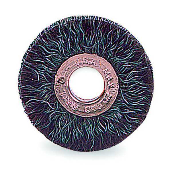 Encapsulated Wire Wheel Wire Brush, Arbor