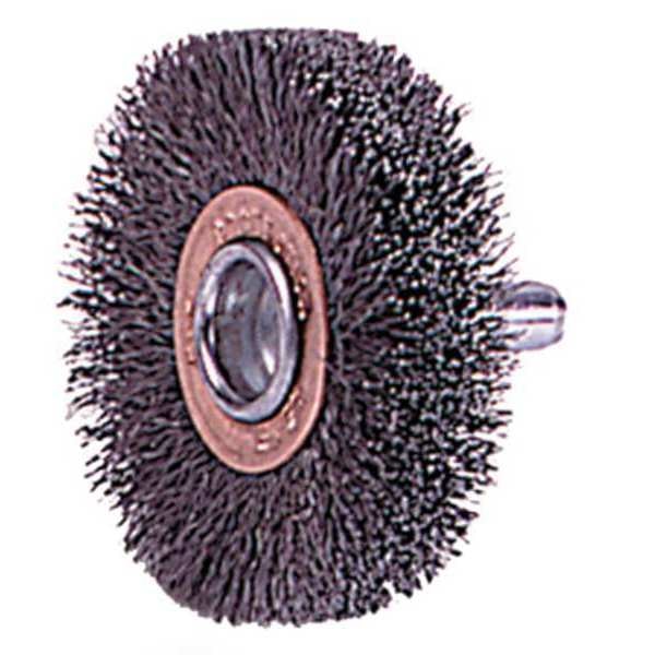 Crimped Wire Wheel Wire Brush, Stem, 3