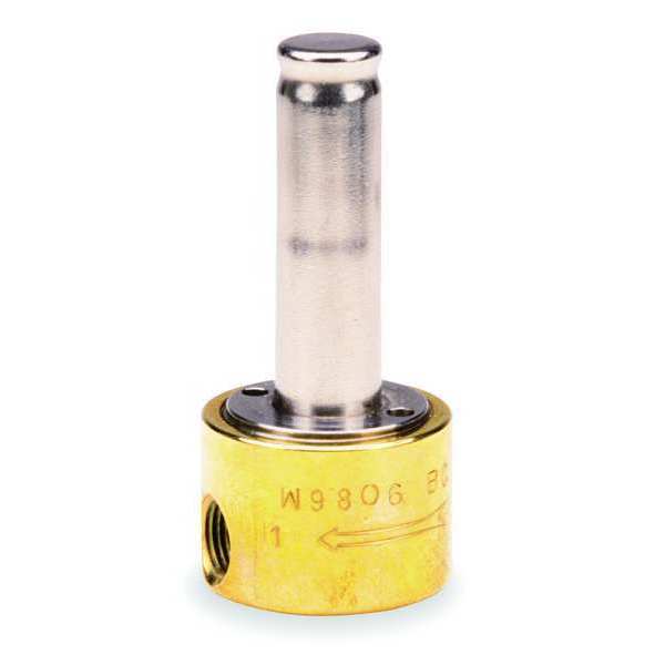 Brass Steam Solenoid Valve Less Coil, Normally Closed, 1/4 in Pipe Size