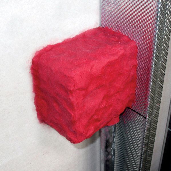 Fire Barrier Putty Pad, 9x9 In., Red