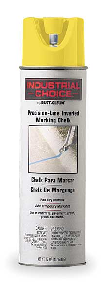Inverted Marking Chalk Aerosol, 17 oz., APWA Orange, Water -Based