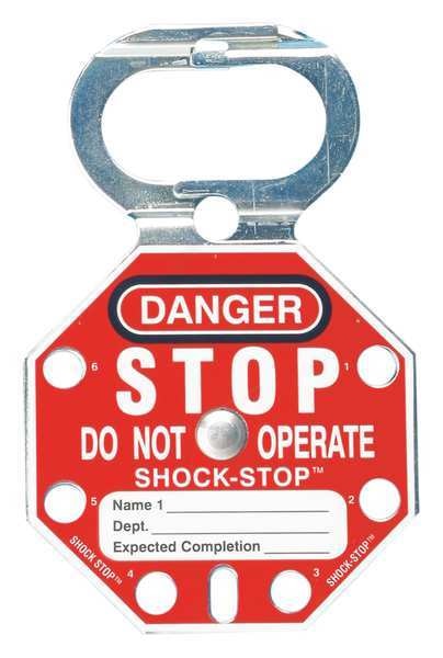Lockout Hasp, Standard, 6 Lock, PK5