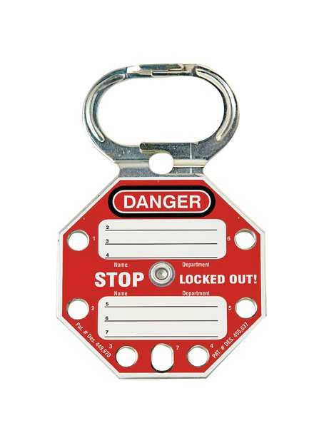 Lockout Hasp, Standard, 6 Lock, PK5