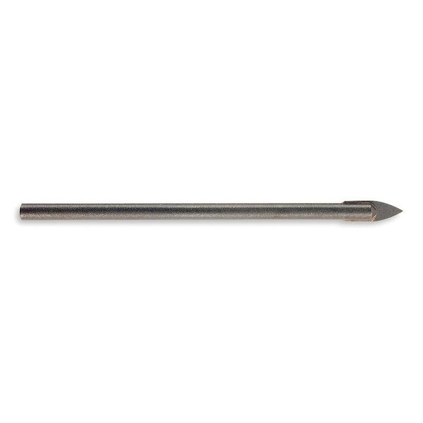 Glass and Tile Carbide-Tipped Drill Cle-Line 1822 Bright HSS RHS/RHC 1/8