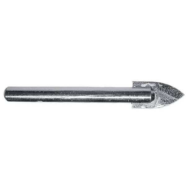Glass and Tile Carbide-Tipped Drill Cle-Line 1822 Bright HSS RHS/RHC 1/4