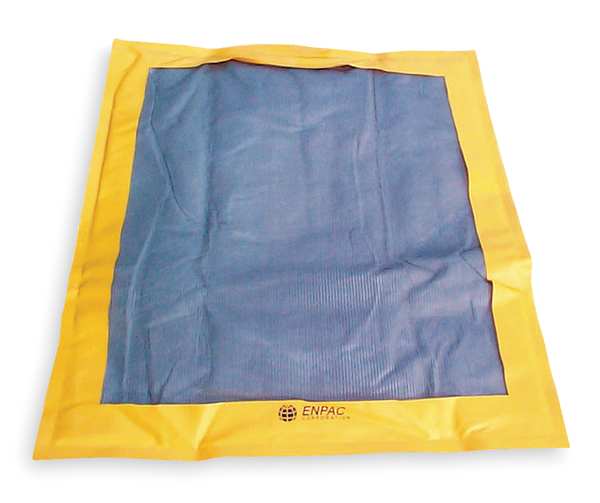 Sorbents, 2 gal. Oil Absorbed, Black, White, Yellow, Polypropylene