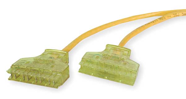 Patch Cord, Cat 6, Booted, Yellow, 3.0 ft.