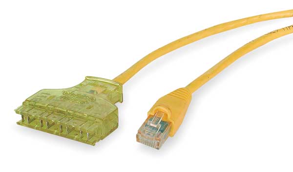 Patch Cord, Cat 6, Yellow, 5 ft.
