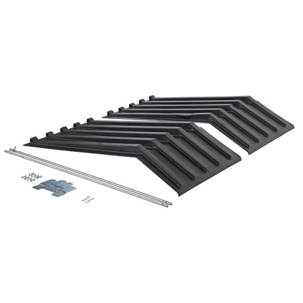 Hopper Lid, Black, Fits 1-1/2 cu. yd.