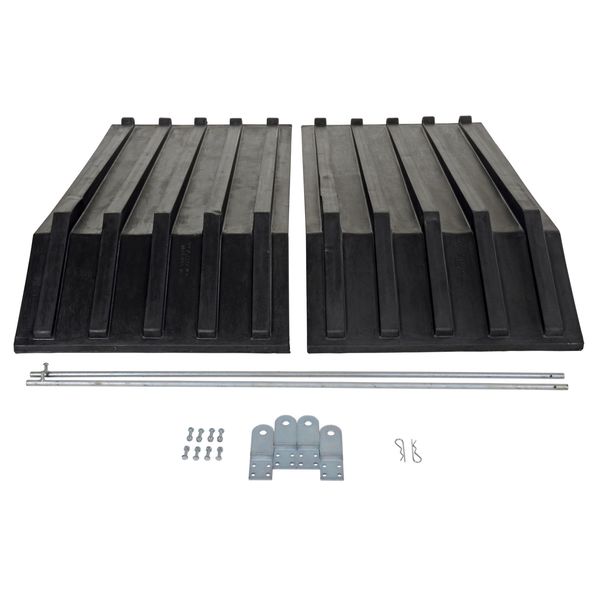 Hopper Lid, Black, Fits 1-1/2 cu. yd.