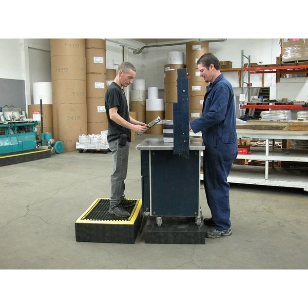 Work Platform Base, Stackable, Plastic, 2-7/8 In H