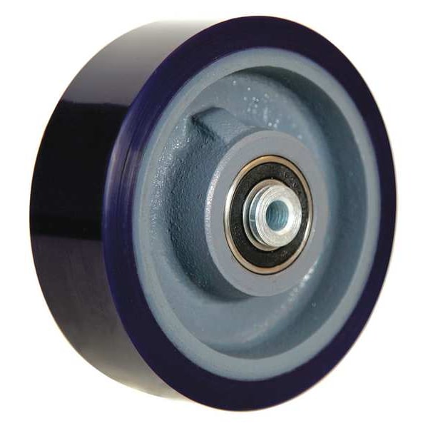 Caster Wheel, Polyurethane, 6 in., 960 lb.