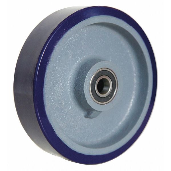 Caster Wheel, Polyurethane, 8 in., 1200 lb.