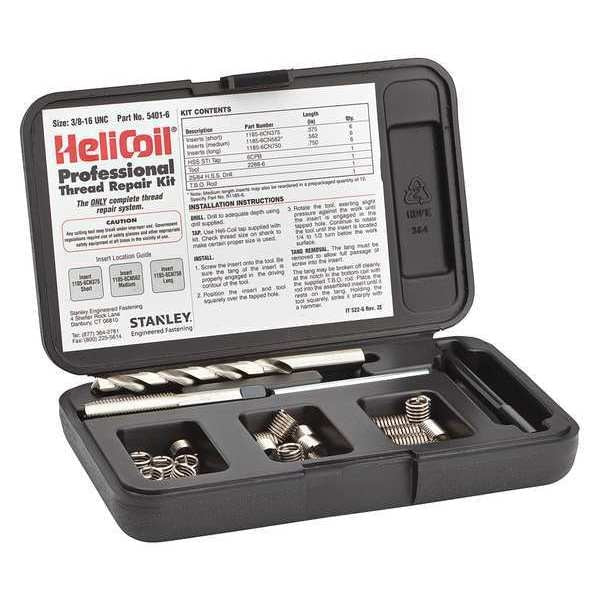 Free-Running Helical Insert Repair Kit, Helical Inserts, 3/8