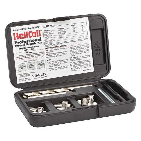 Free-Running Helical Insert Repair Kit, Helical Inserts, 7/16