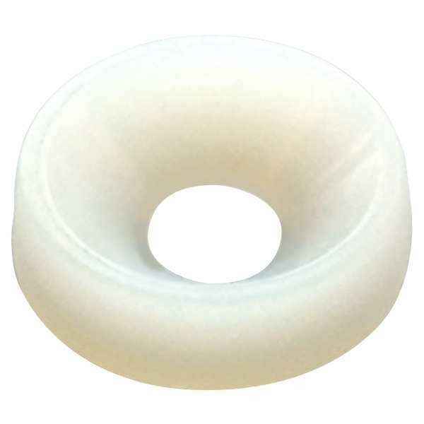 Countersunk Washer, Fits Bolt Size #12 Nylon, Plain Finish, 20 PK