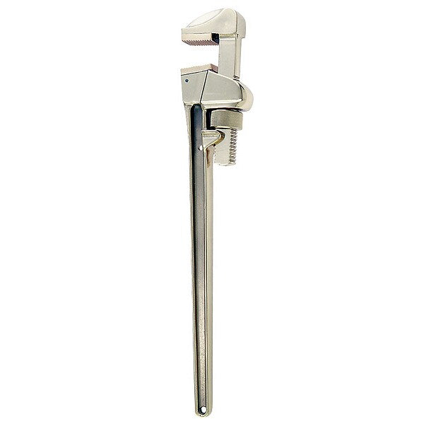18 in L 3 13/16 in Cap. Aluminum Bronze Straight Pipe Wrench