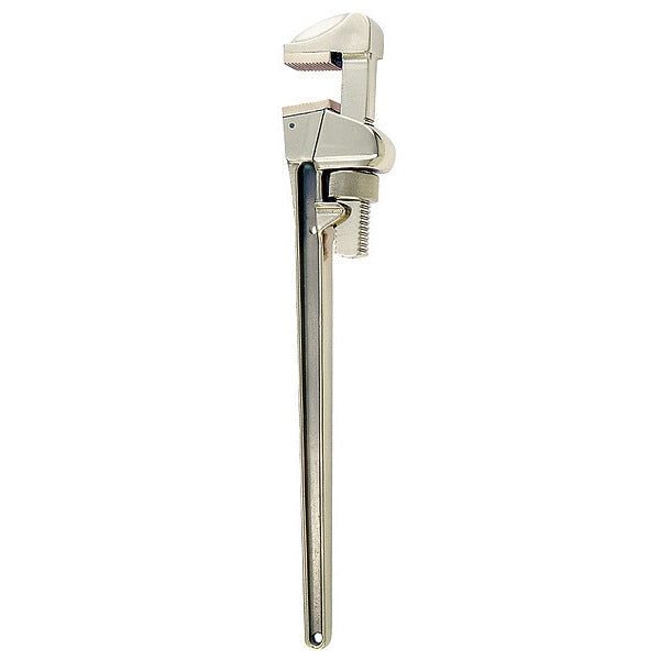 18 in L 3 3/16 in Cap. Aluminum Straight Pipe Wrench