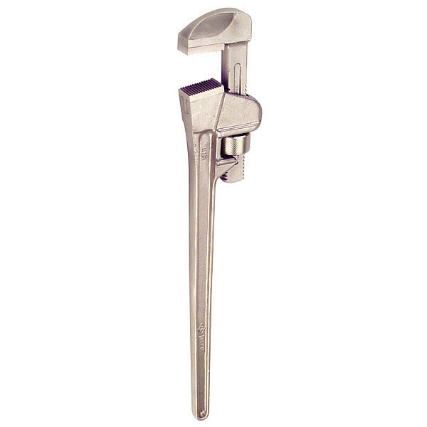 36 in L 5 11/16 in Cap. Aluminum Bronze Straight Pipe Wrench