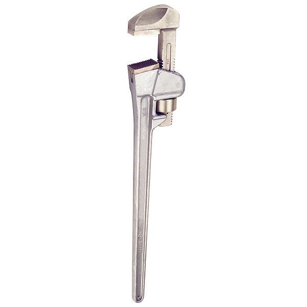 10 in L 2 1/2 in Cap. Aluminum Straight Pipe Wrench